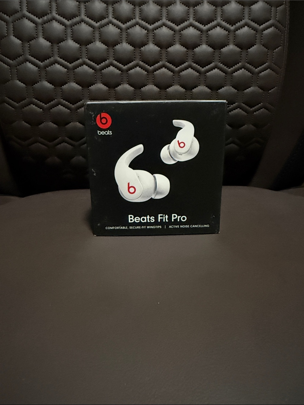 Beats by Dre Beats Fit Pro Earbuds — White with Red Logo